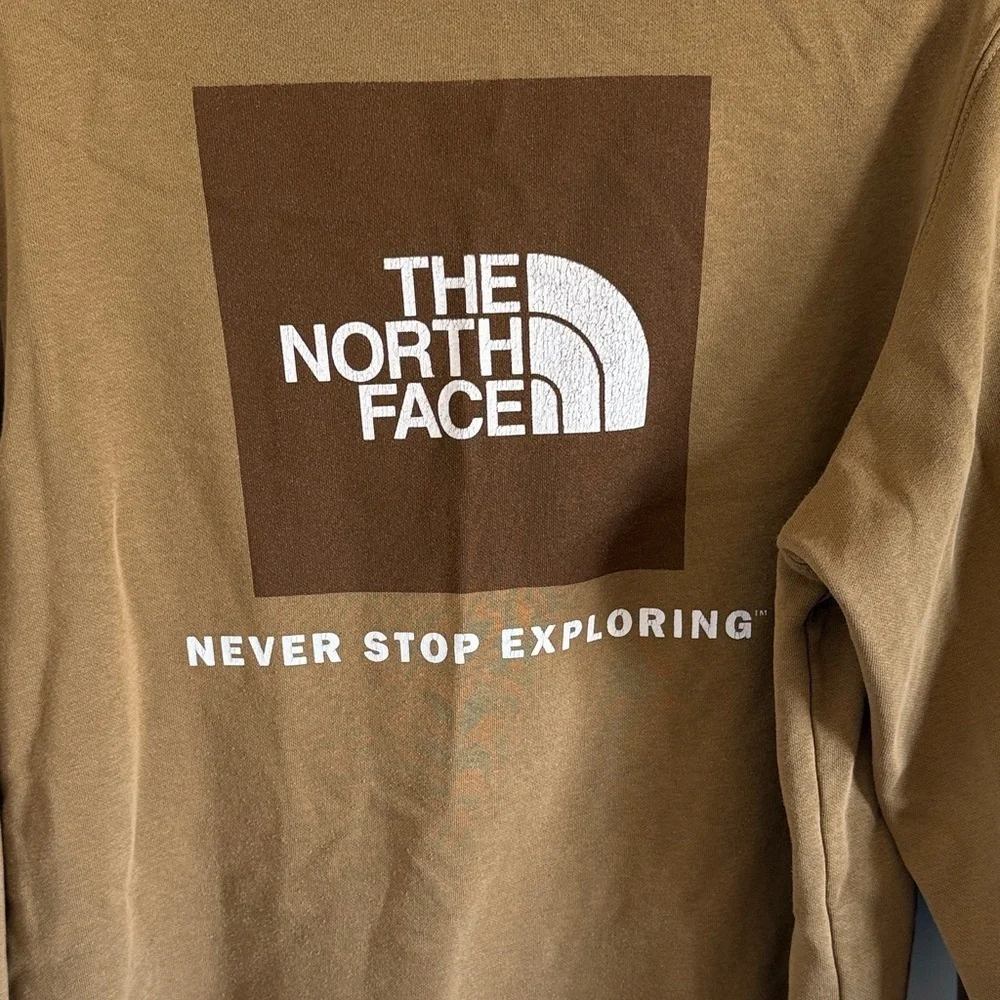 The North Face Men's Tan Hoodie Size Medium